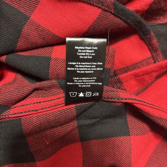 Matix Red & Black Plaid Flannel Shirt Sizes S,M,L,XL - Picture 13 of 14